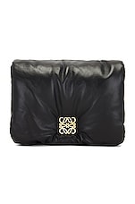 Loewe Goya Puffer Bag in Black, view 1, click to view large image.