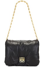 Loewe Goya Puffer Bag in Black, view 6, click to view large image.