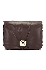 Loewe Goya Puffer Bag in Dark Chocolate, view 1, click to view large image.