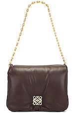 Loewe Goya Puffer Bag in Dark Chocolate, view 5, click to view large image.