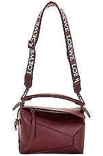 ハンドバッグ LOEWE SMALL PUZZLE EDGE HANDBAG Small Puzzle Edge bag in soft grained calfskin Brown - LOEWE