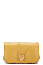 Loewe Goya Puffer Mini Bag in Camel, view 3, click to view large image.