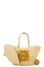 Loewe Bunny Basket Small Bag in Natural, view 1, click to view large image.