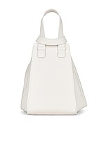 Loewe Hammock Monochrome Compact Bag in White, view 4, click to view large image.