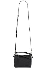 Loewe Puzzle Edge Mini Bag in Black, view 1, click to view large image.