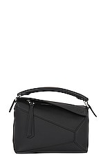 Loewe Puzzle Edge Mini Bag in Black, view 3, click to view large image.