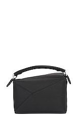 Loewe Puzzle Edge Mini Bag in Black, view 4, click to view large image.