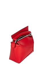 Loewe Puzzle Edge Mini Bag in Red, view 6, click to view large image.