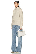 Loewe Puzzle Edge Small Bag in Soft White, view 2, click to view large image.