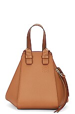 Loewe Hammock Compact Bag in Toffee, view 3, click to view large image.