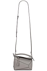 Loewe Puzzle Edge Mini Bag in Pearl Grey, view 1, click to view large image.