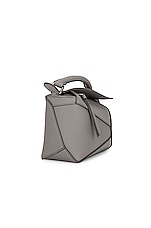 Loewe Puzzle Edge Mini Bag in Pearl Grey, view 5, click to view large image.
