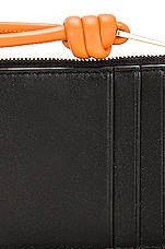 Loewe Knot Coin Cardholder in Black & Bright Orange, view 6, click to view large image.