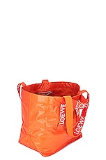 Loewe Fold Shopper Bag in Orange, view 5, click to view large image.