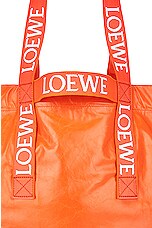 Loewe Fold Shopper Bag in Orange, view 7, click to view large image.
