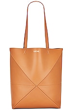 Loewe Puzzle Tote Medium Bag in Warm Desert, view 1, click to view large image.