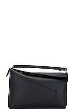 Loewe Puzzle Edge Bag in Black, view 1, click to view large image.