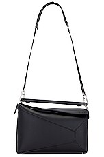 Loewe Puzzle Edge Bag in Black, view 6, click to view large image.