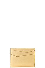 Loewe Puzzle Plain Cardholder in Gold & Oak, view 2, click to view large image.