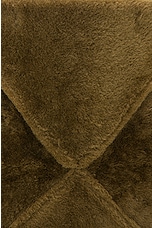 Loewe Puzzle Fold Medium Tote Bag in Dark Khaki Green, view 7, click to view large image.