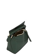 Loewe Puzzle Edge Mini Bag in Bottle Green, view 5, click to view large image.