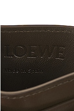 Loewe Anagram Puffer Plain Cardholder in Dark Khaki Green, view 5, click to view large image.