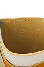 Loewe Puzzle Multicolor Plain Cardholder in Sunflower, Soft White, & Dark Butter, view 5, click to view large image.