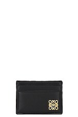 Loewe Anagram Puffer Plain Cardholder in Black, view 1, click to view large image.