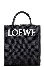 Loewe Standard A4 Tote Bag in Black & White, view 1, click to view large image.