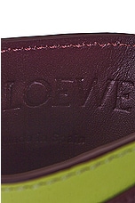 Loewe Puzzle Plain Cardholder in Sahara, Burgundy, & Anise, view 6, click to view large image.