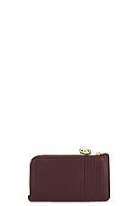 Loewe Pebble Coin Cardholder in Burgundy, view 2, click to view large image.