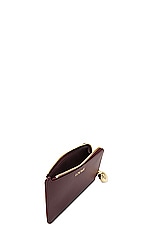Loewe Pebble Coin Cardholder in Burgundy, view 4, click to view large image.