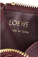 Loewe Pebble Coin Cardholder in Burgundy, view 5, click to view large image.