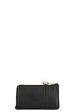 Loewe Pebble Coin Cardholder in Black, view 2, click to view large image.