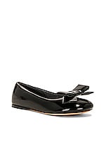 Loewe Puffy Ballerina Flat in Black, view 2, click to view large image.