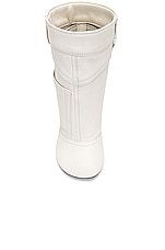 Loewe Toy Panta Boot in Anthurium White, view 4, click to view large image.