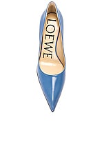 Loewe Comic Classic Pump in Light Denim, view 4, click to view large image.