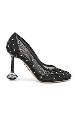 Loewe Toy 90 Pump in Black & Silver, view 1, click to view large image.