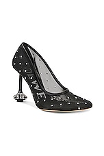 Loewe Toy 90 Pump in Black & Silver, view 2, click to view large image.