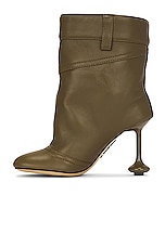 Loewe Toy Ankle Boot in Olive, view 5, click to view large image.