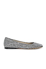 Loewe Toy Strass Ballerina Flat in Black, view 1, click to view large image.