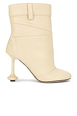 Loewe Toy Ankle Boot in Oat Milk, view 2, click to view large image.
