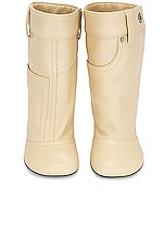 Loewe Toy Ankle Boot in Oat Milk, view 4, click to view large image.