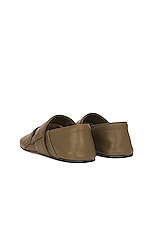 Loewe Toy Pocket Slipper in Olive, view 3, click to view large image.