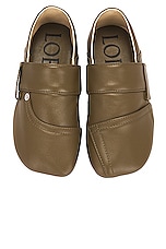 Loewe Toy Pocket Slipper in Olive, view 4, click to view large image.