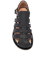 Loewe Campo Sandal in Black, view 4, click to view large image.