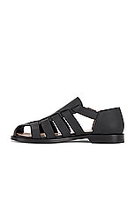 Loewe Campo Sandal in Black, view 5, click to view large image.