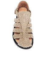 Loewe Campo Sandal in Khaki Green, view 4, click to view large image.