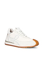 Loewe Flow Runner Sneaker in Soft White, view 2, click to view large image.