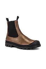 Loewe Chelsea Boot in Khaki Green, view 2, click to view large image.